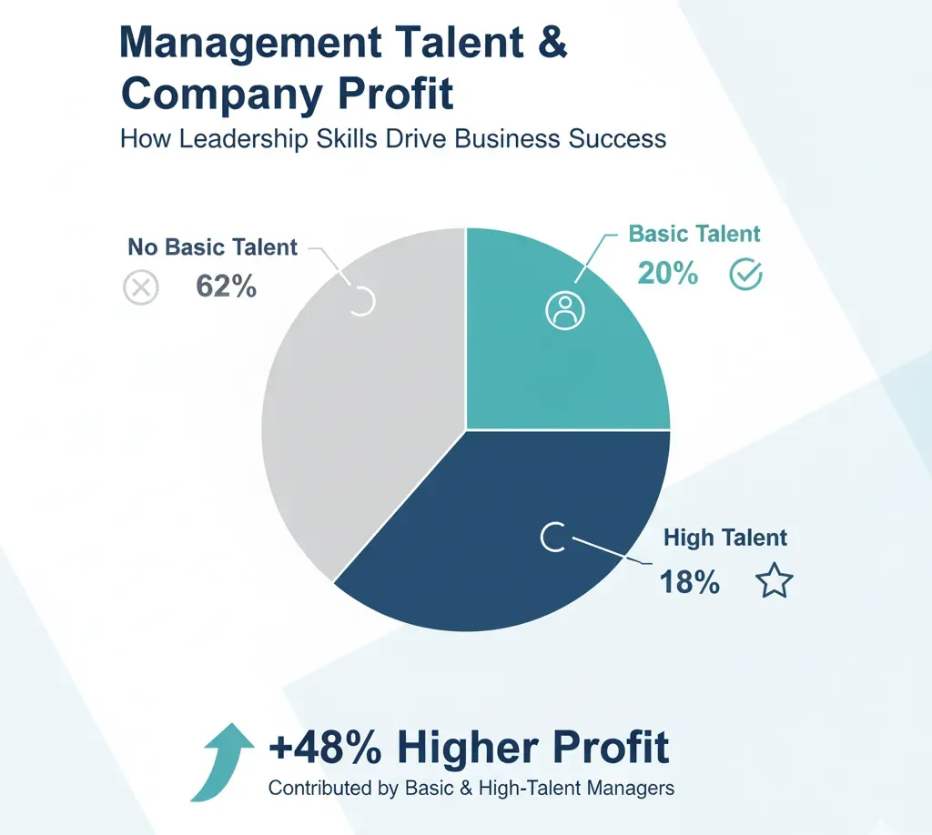manager talent and company profit based on that statistics