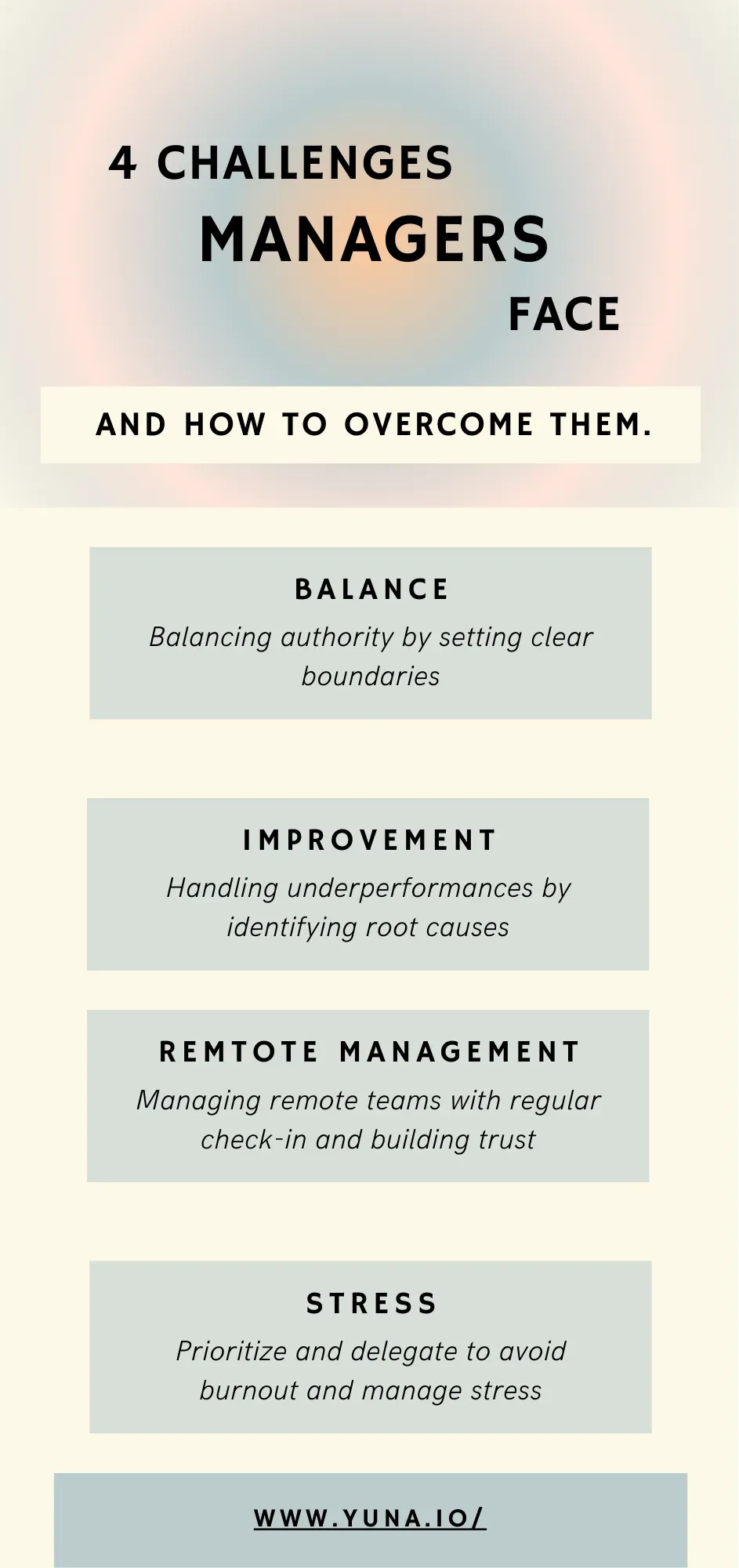4 challenges on how to be a successful manager