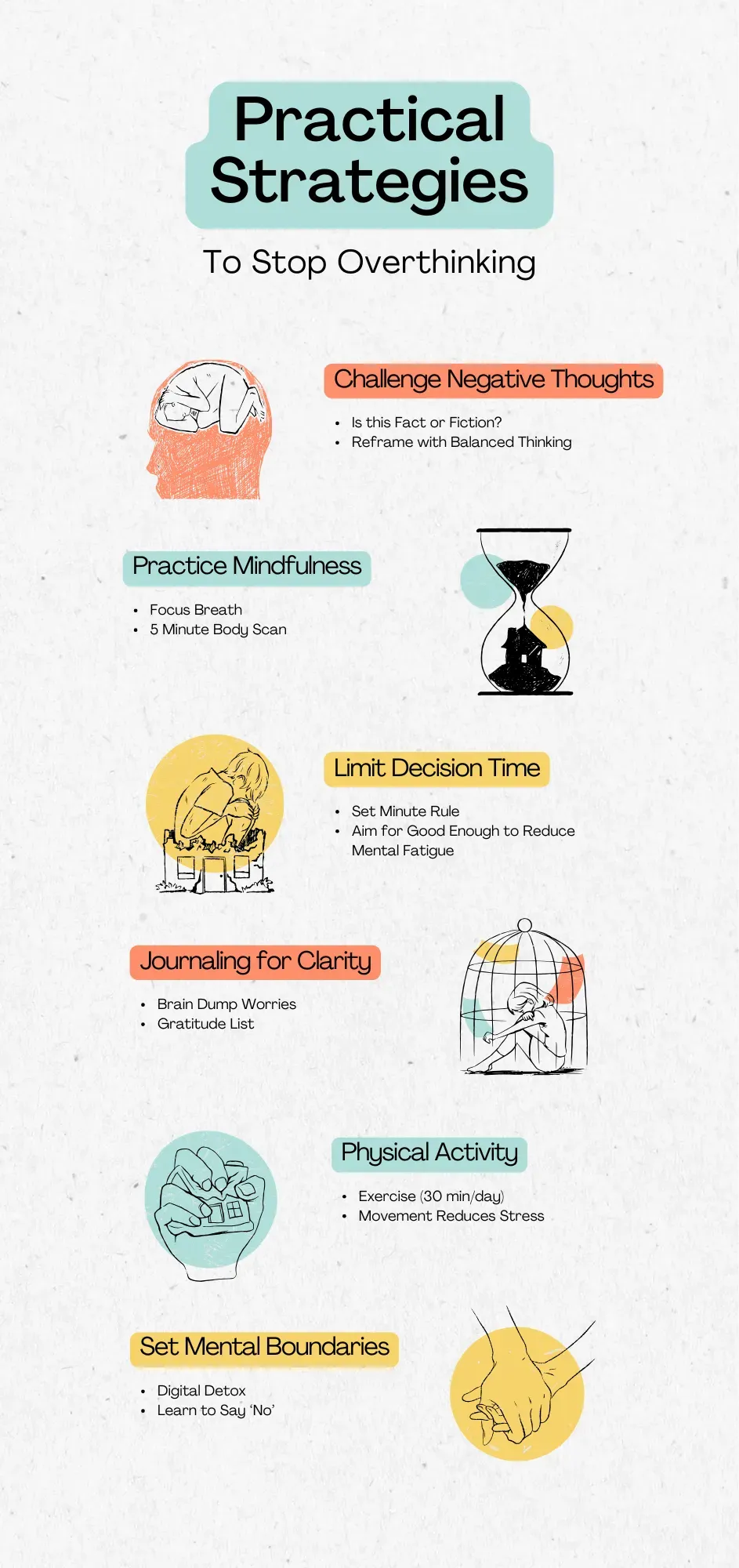 Practical Strategies on how do I get our of my head
